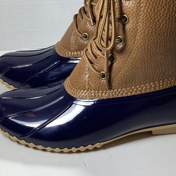 JBU NAVY/ TAN Women’s Maine Duck Boot, - Picture 5 of 7